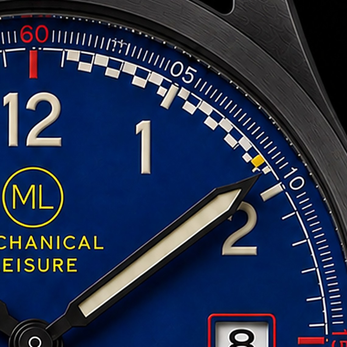 Close-up of the Workshop dial showing the checkered track over the first ten minutes